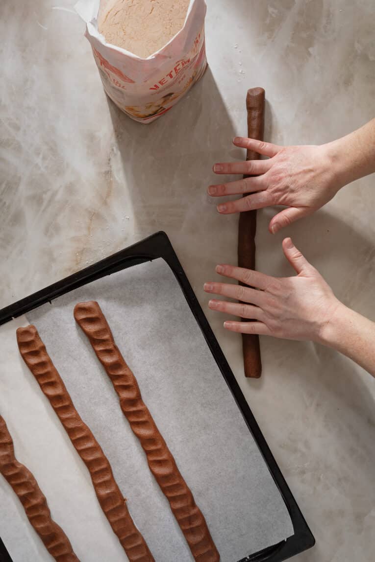 Rulla deg till chokladsnittar