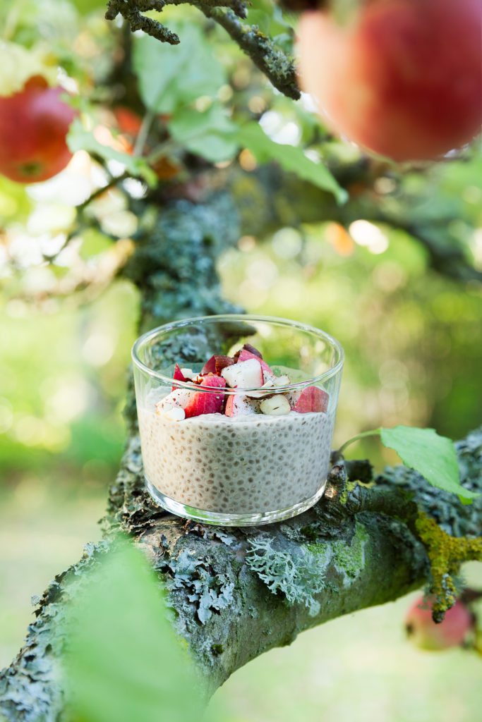 Chiapudding med vanilj och äpple