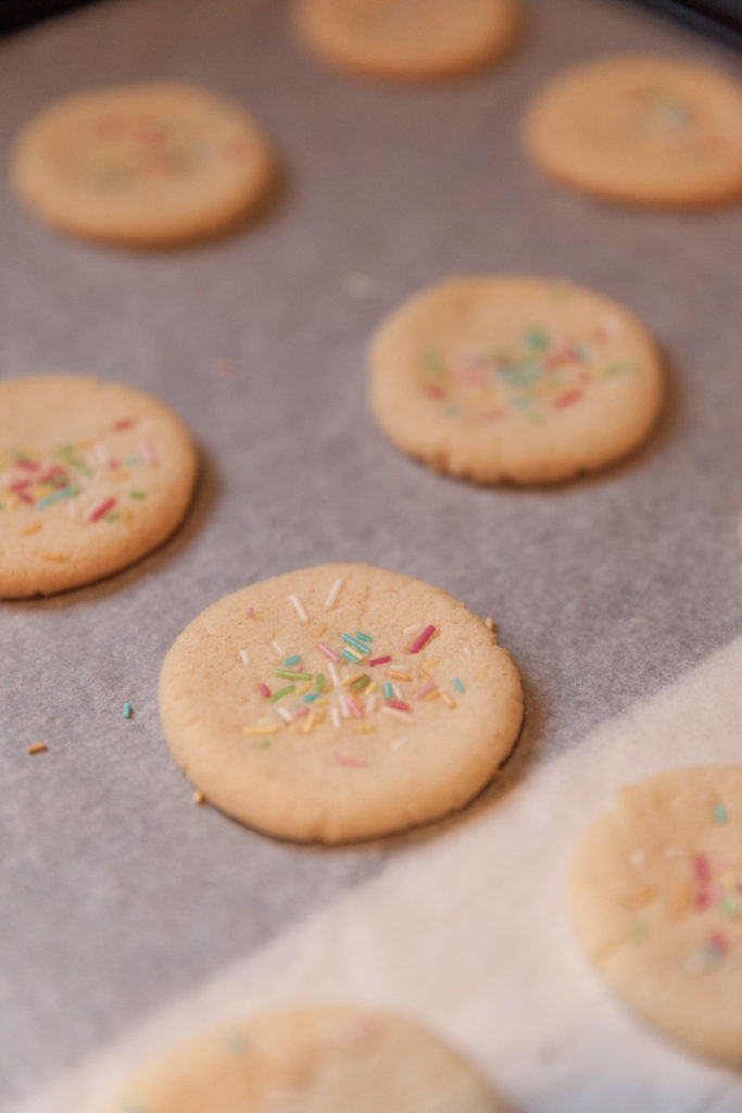 Strösselkakor på plåt