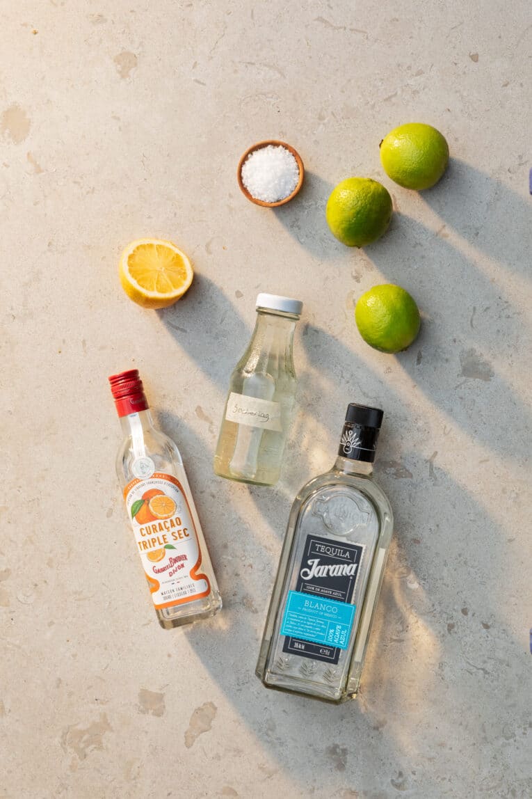 Ingredienser till drinken margarita