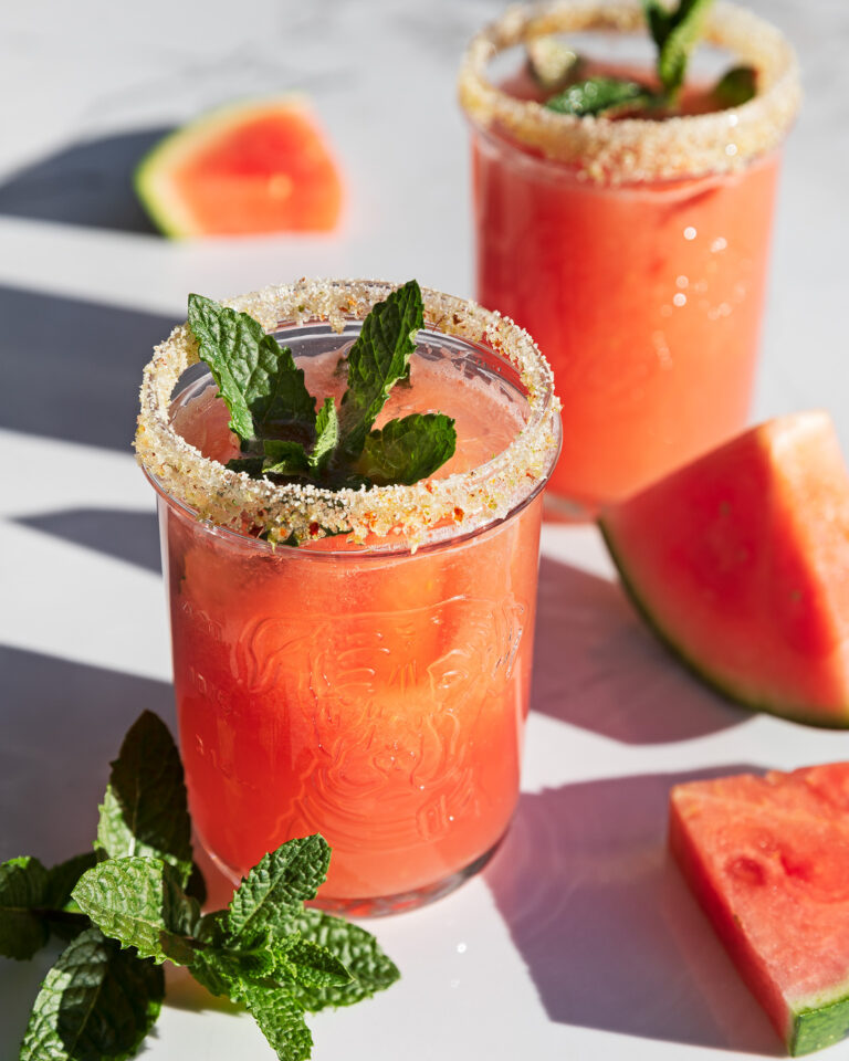 Svalkande melondrink med gin, lime och mynta Bara en kaka till