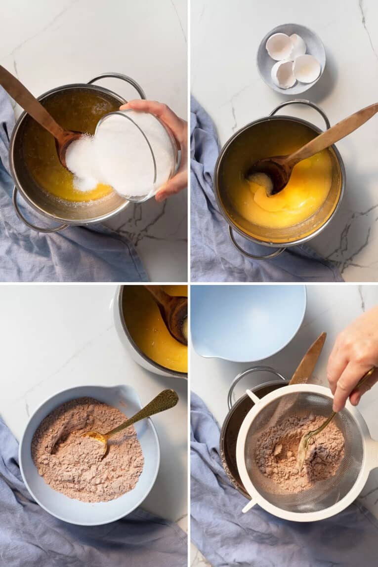 Baka kladdkaka steg för steg