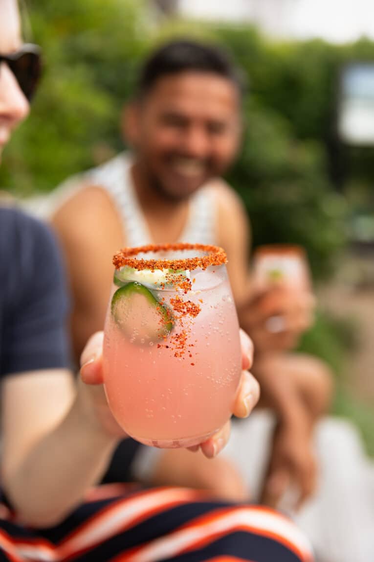 Spicy Paloma drink