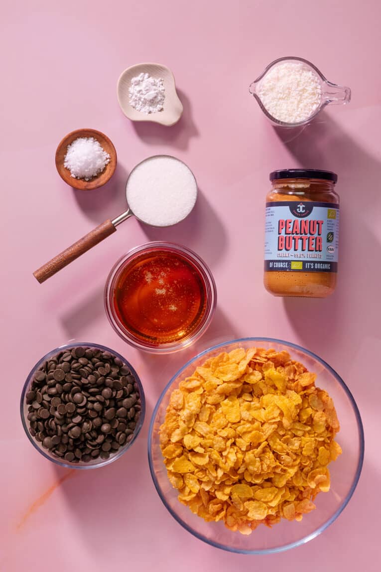 Ingredienser till snickerskaka