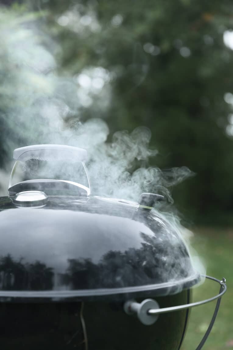 grill med rök