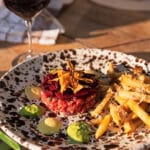 Råbiff med tillbehör